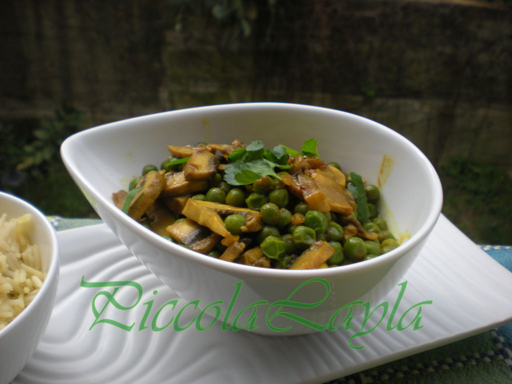 basmati con funghi piselli curcuma (6)b