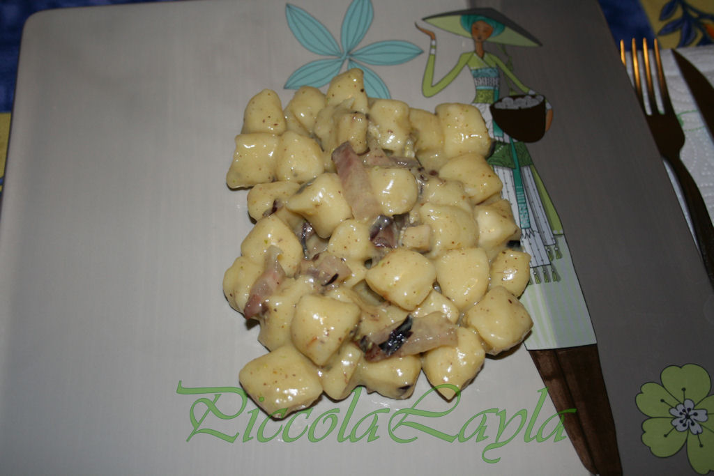 gnocchi di ricotta con pancetta gorgoz e pistacchi (3)b