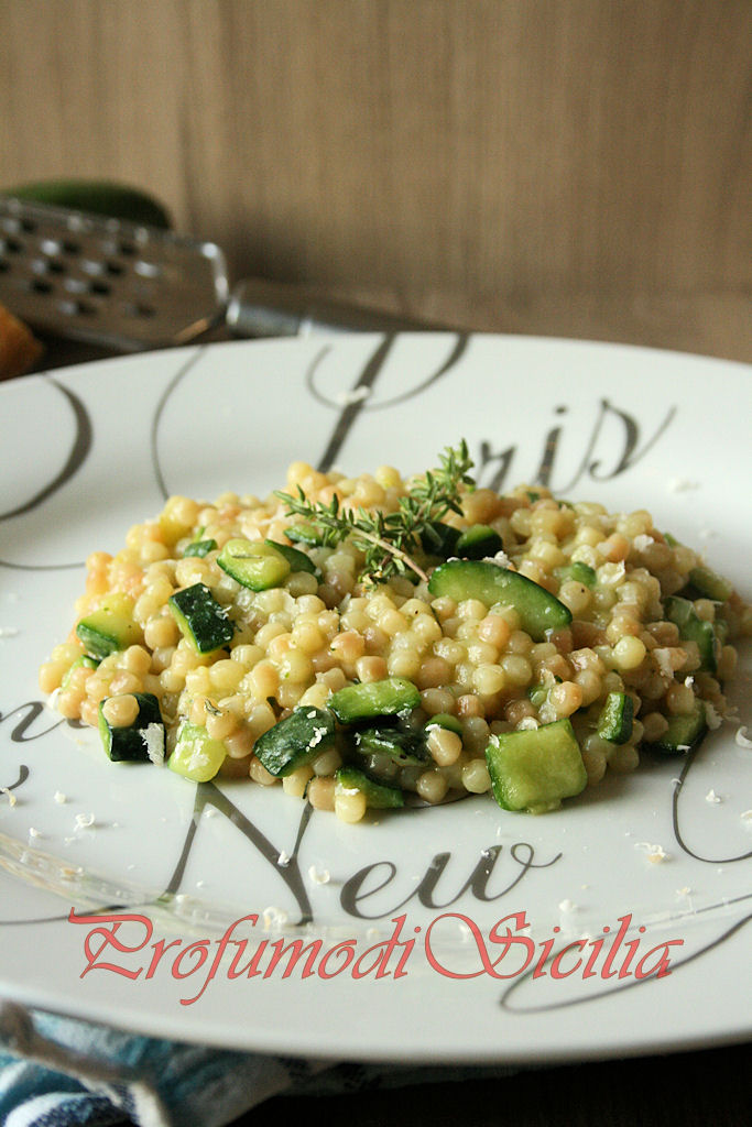 Fregola Sarda con Zucchine e Pecorino