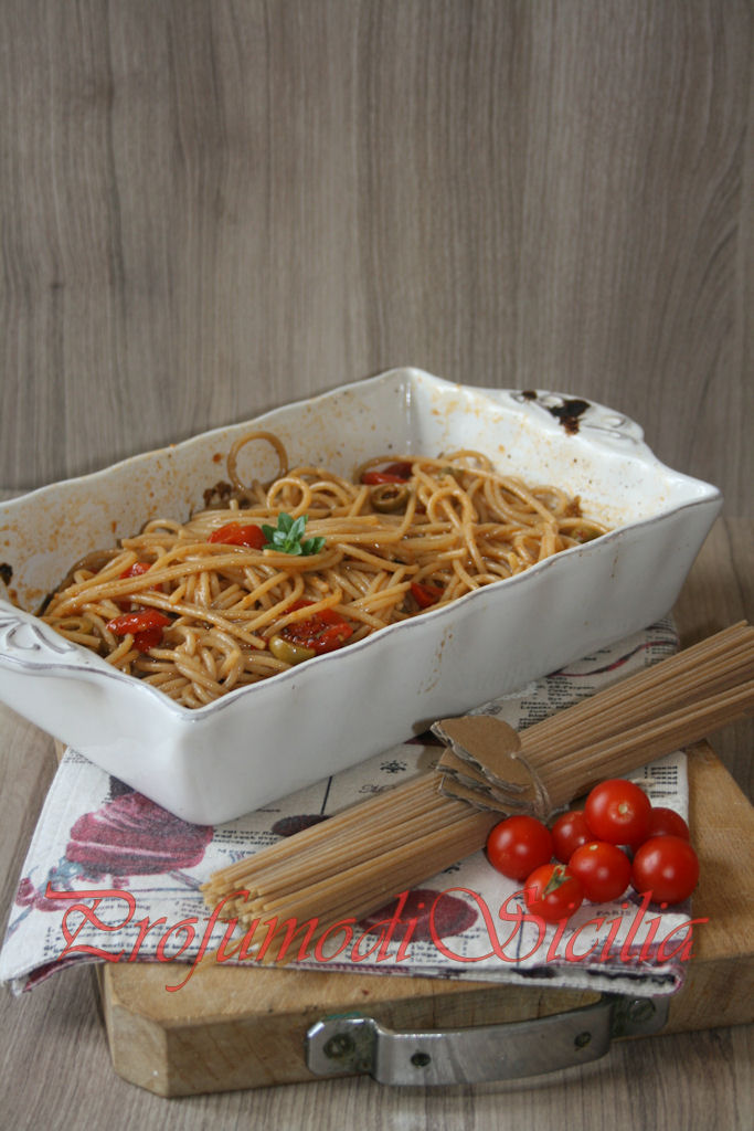 spaghetti con pomodorini gratinati (26)b