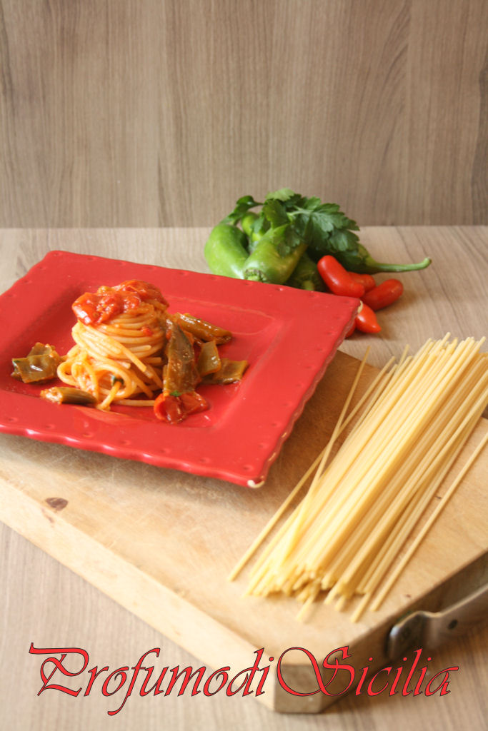 Spaghetti veloci con Friggitelli