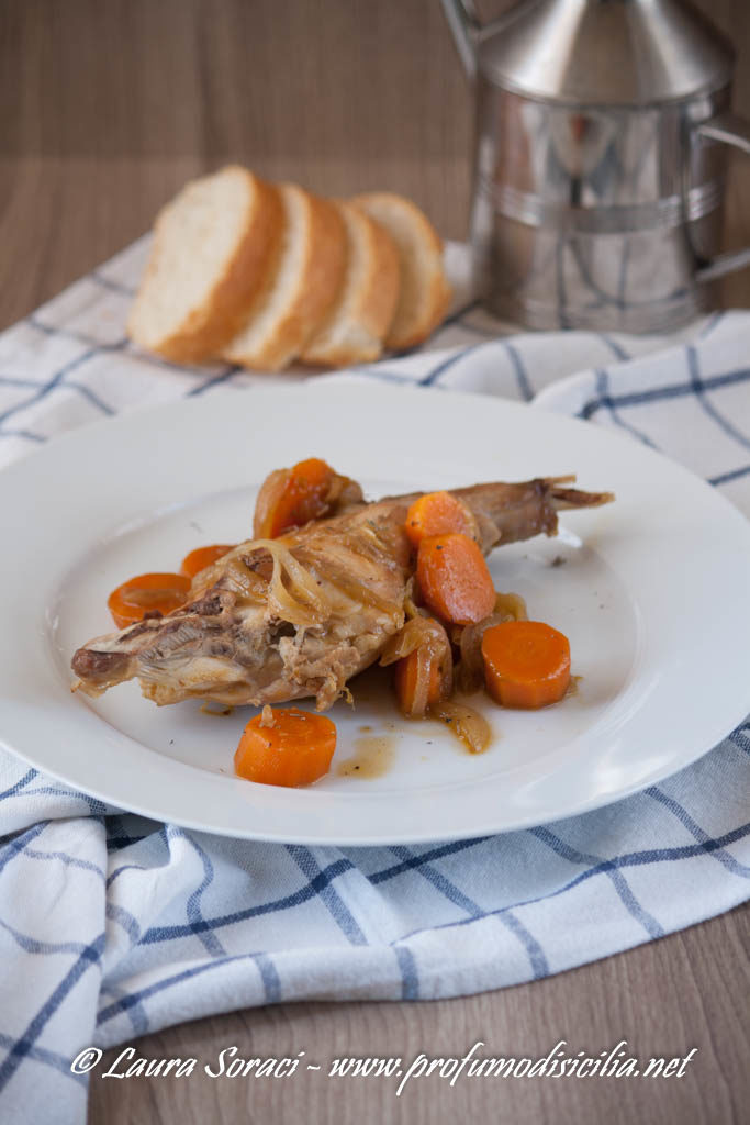 Coniglio con Verdure al Marsala