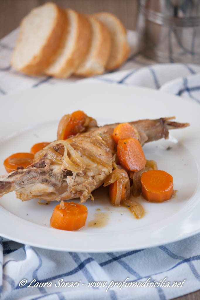 Coniglio con Verdure al Marsala