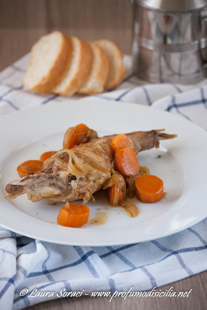 Coniglio con Verdure al Marsala