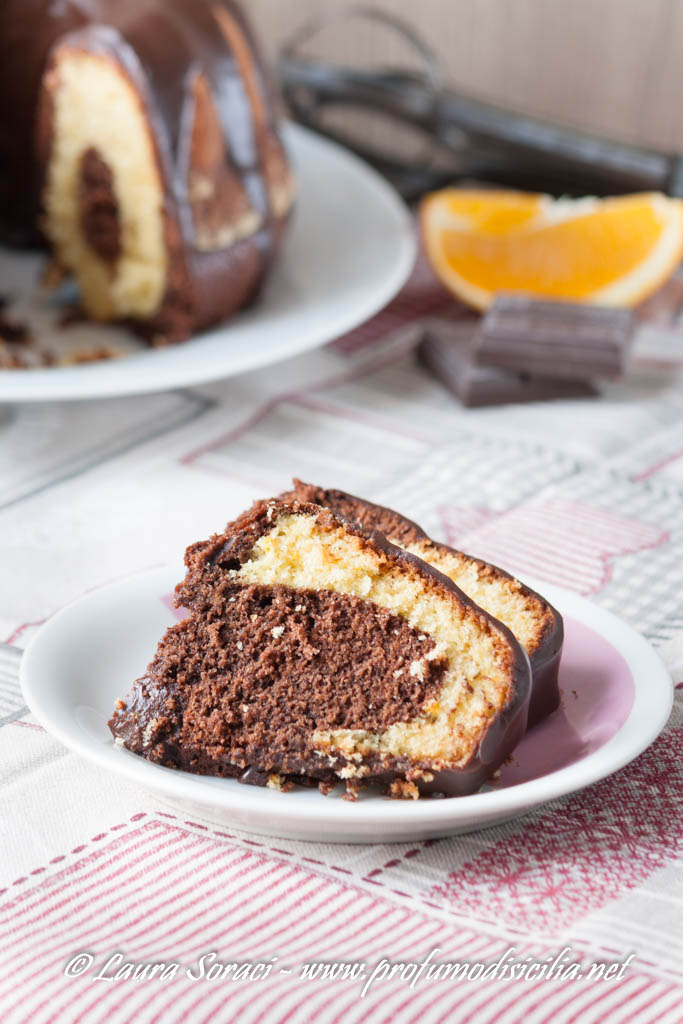 il pan d'arancio variegato al cioccolato