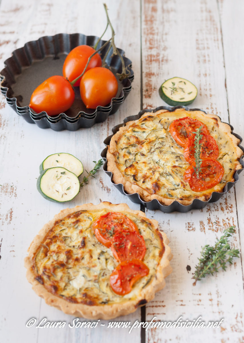 quiche zucchine e pomodori