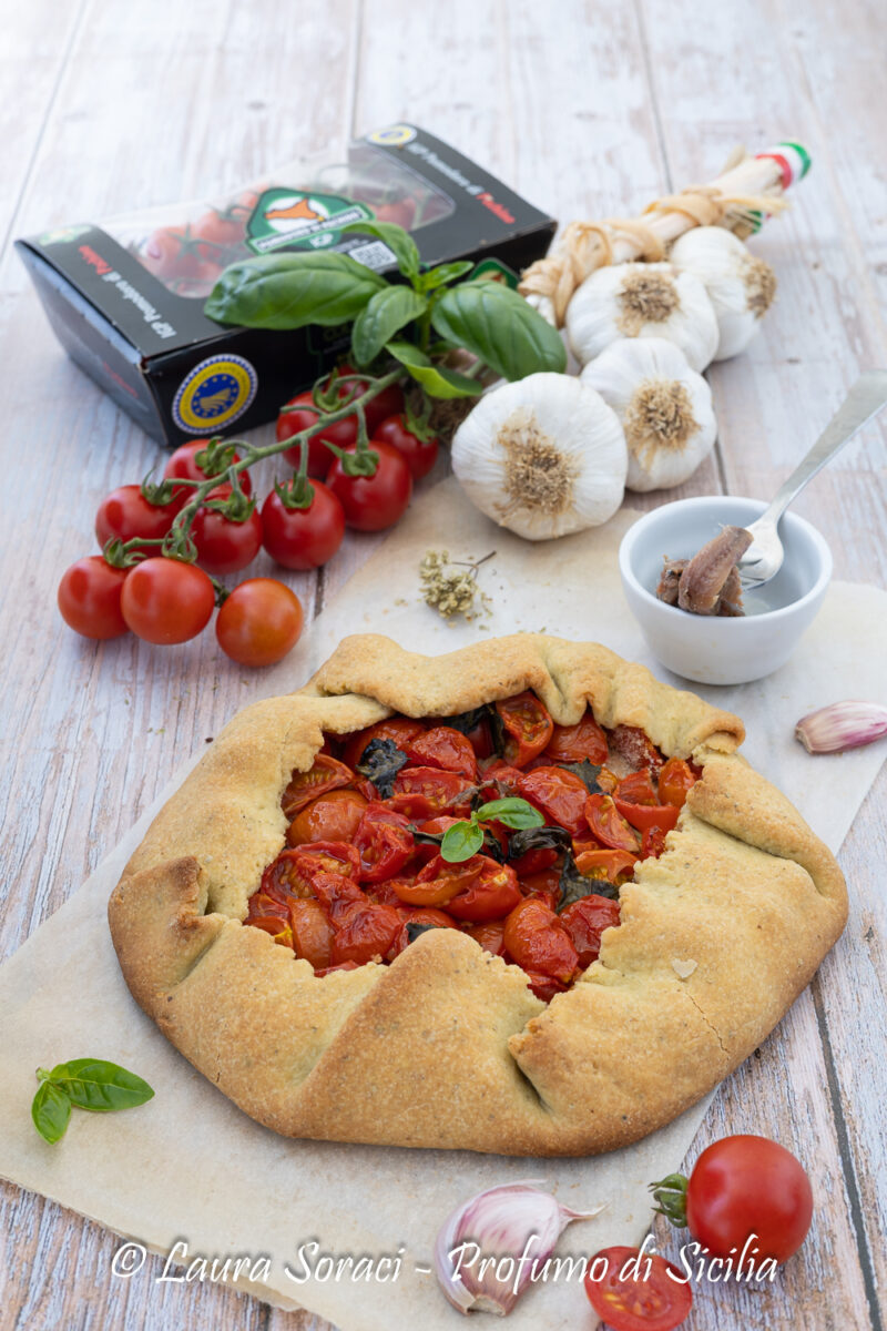 La Galette all'Origano con Pomodori di Pachino per una merenda sfiziosa