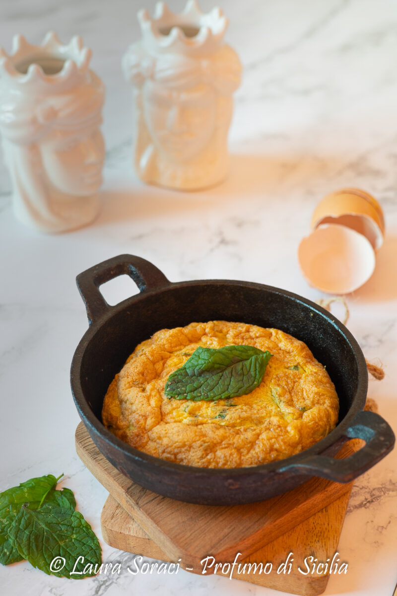 la frittata con la menta siciliana un piatto estivo