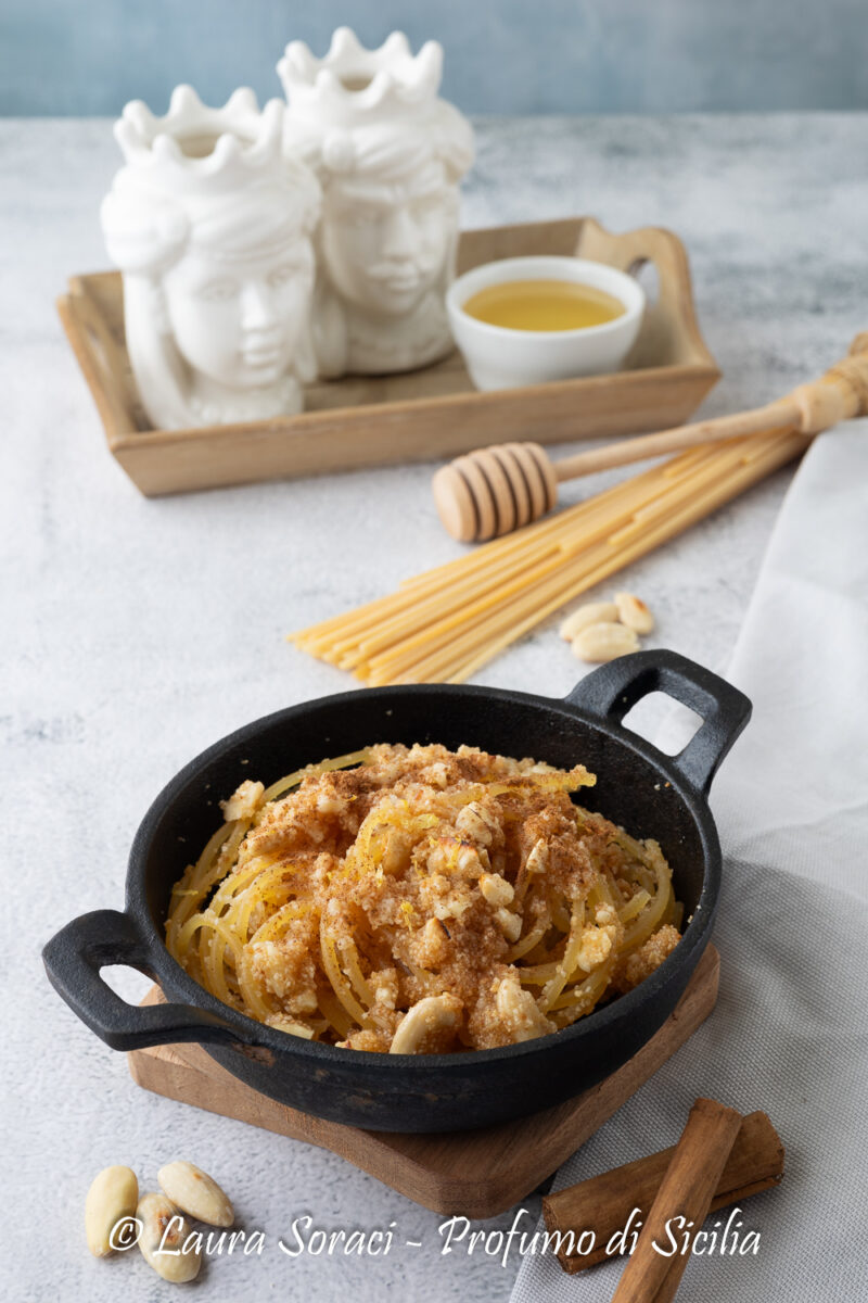 Spaghetti con il Miele un piatto tutto siciliano